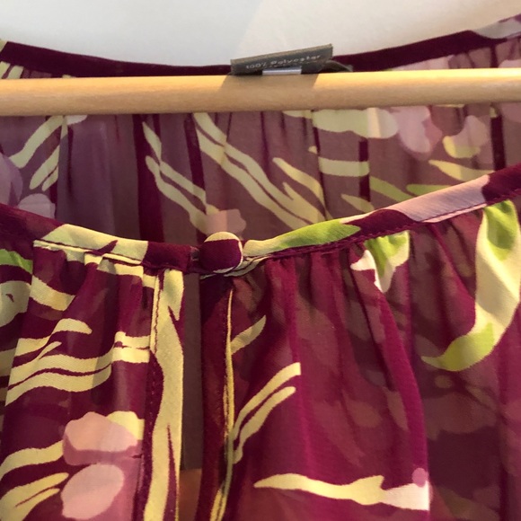 Sz10 Ann Taylor/ Loft sheer blouse - Picture 5 of 5